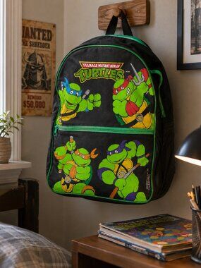 Vtg Teenage Mutant Ninja Turtles Vintage Backpack 1989 Mirage Studios Kids Bag